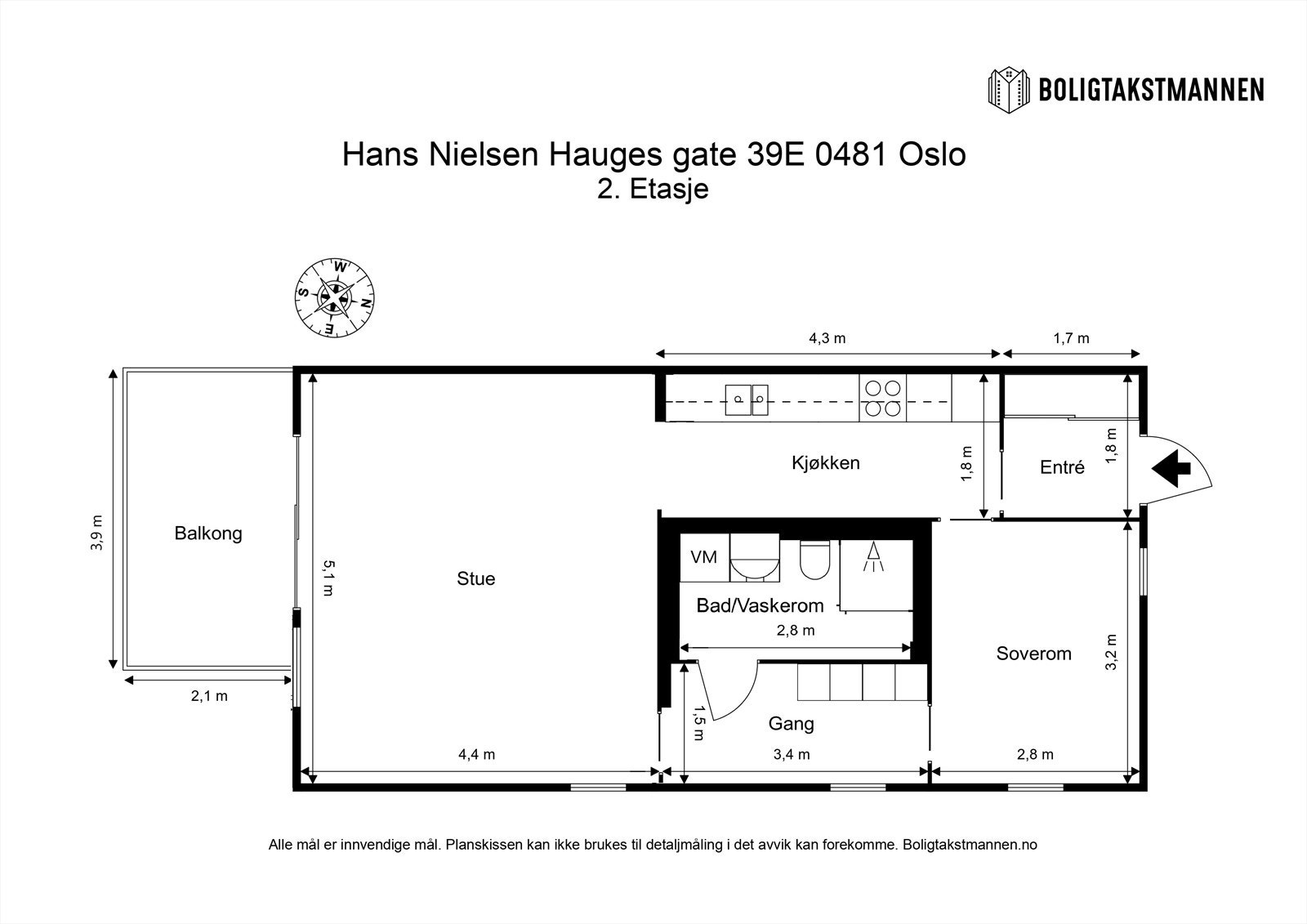 Plantegning til orientering. Galleribilde