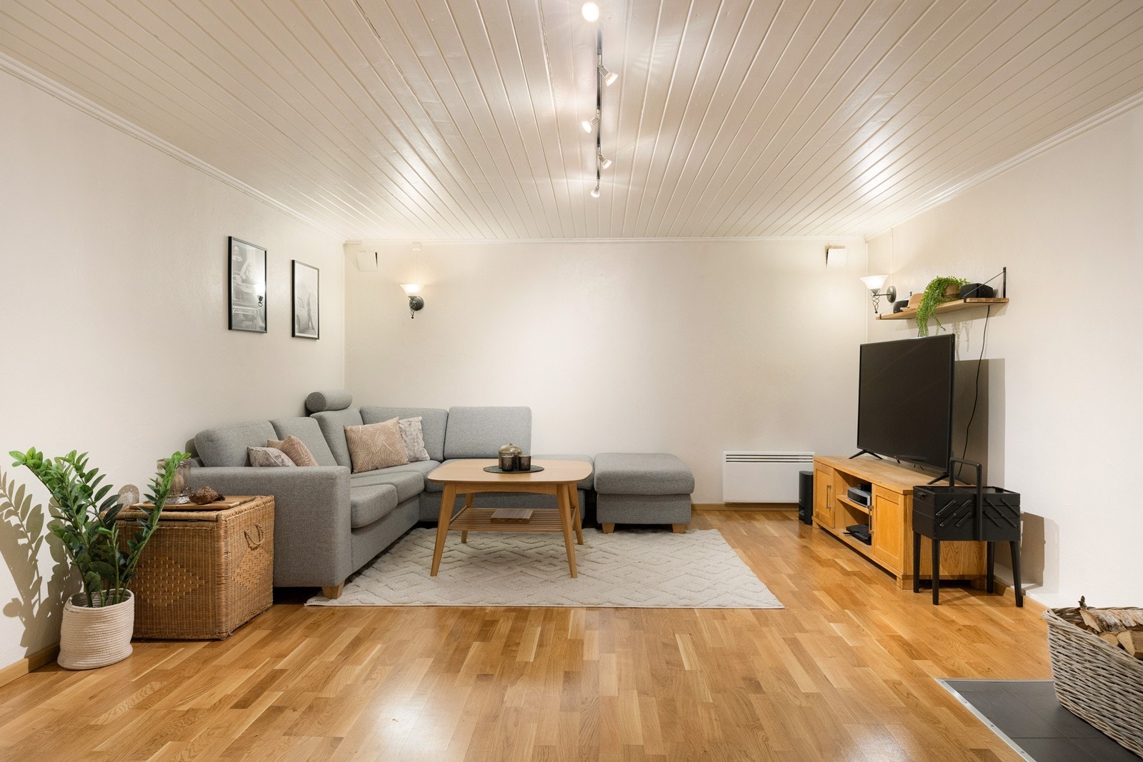 I underetasjen finner man et innredet rom med peisovn, som i dag er en kjellerstue for ungdommen i huset. Galleribilde
