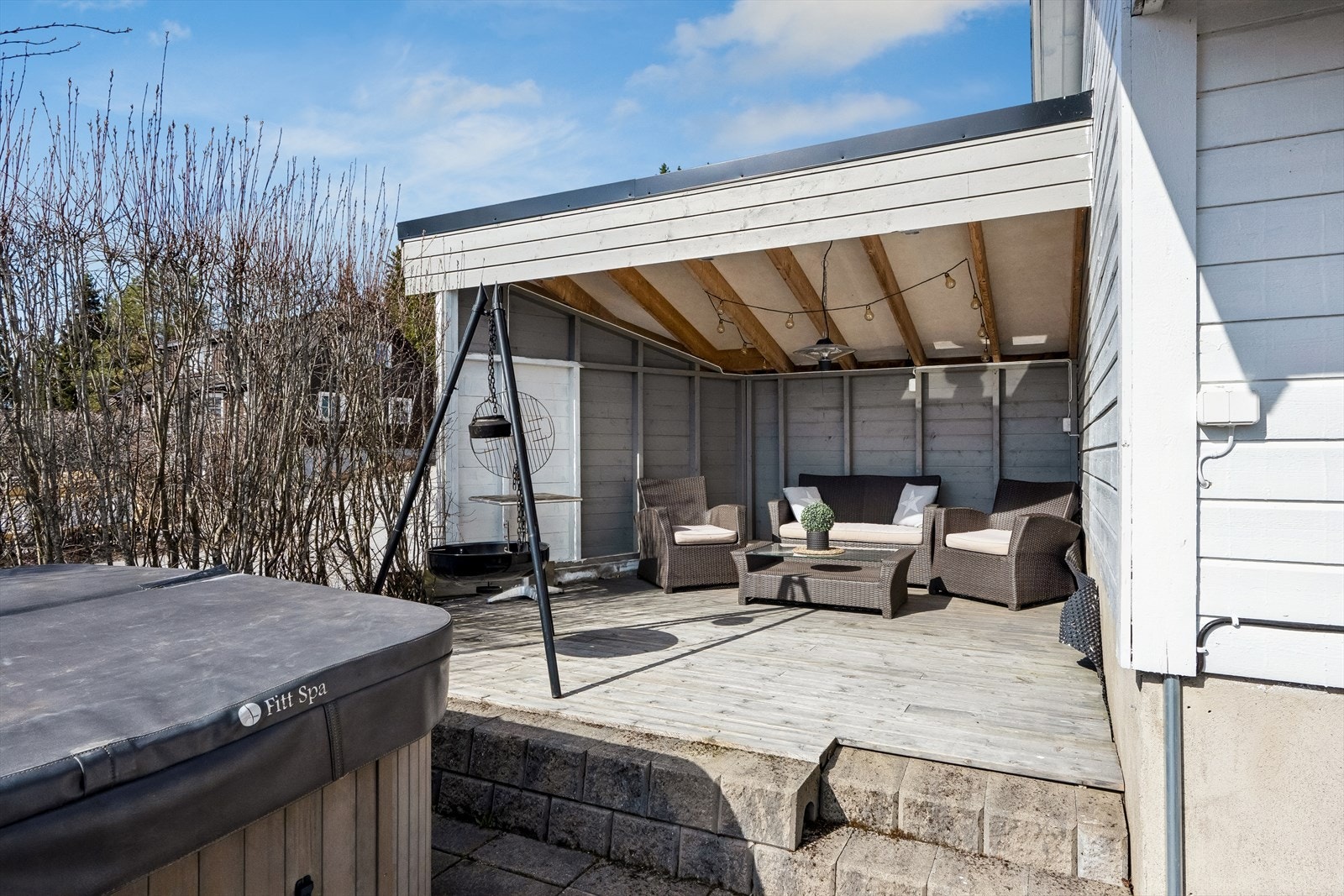 Overbygd terrasse Galleribilde
