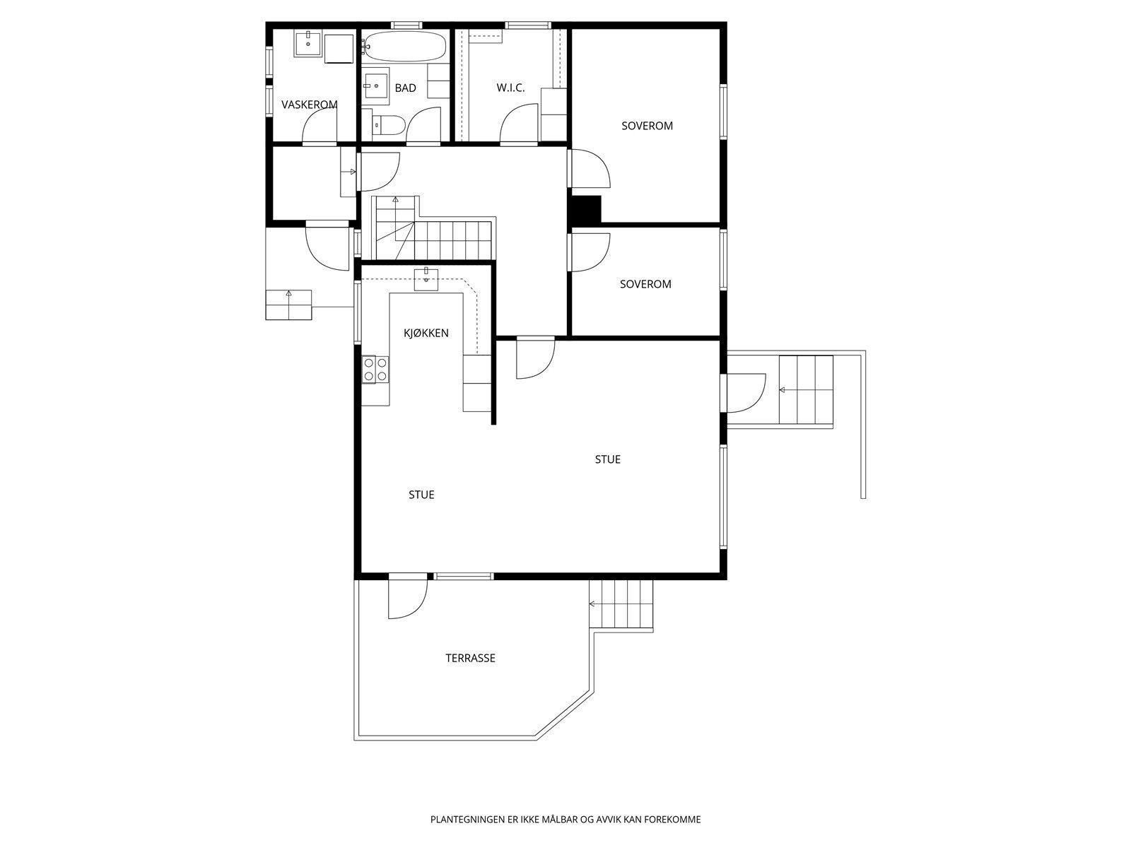 Plantegning 1.etg. Galleribilde