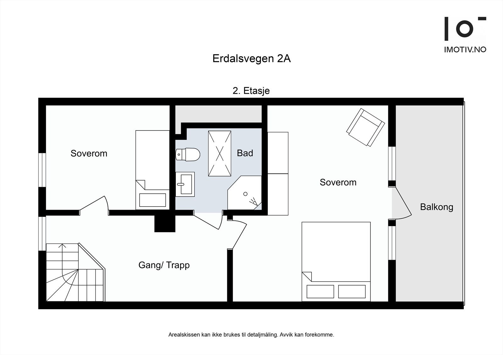 Plantegning loftsetasje Galleribilde