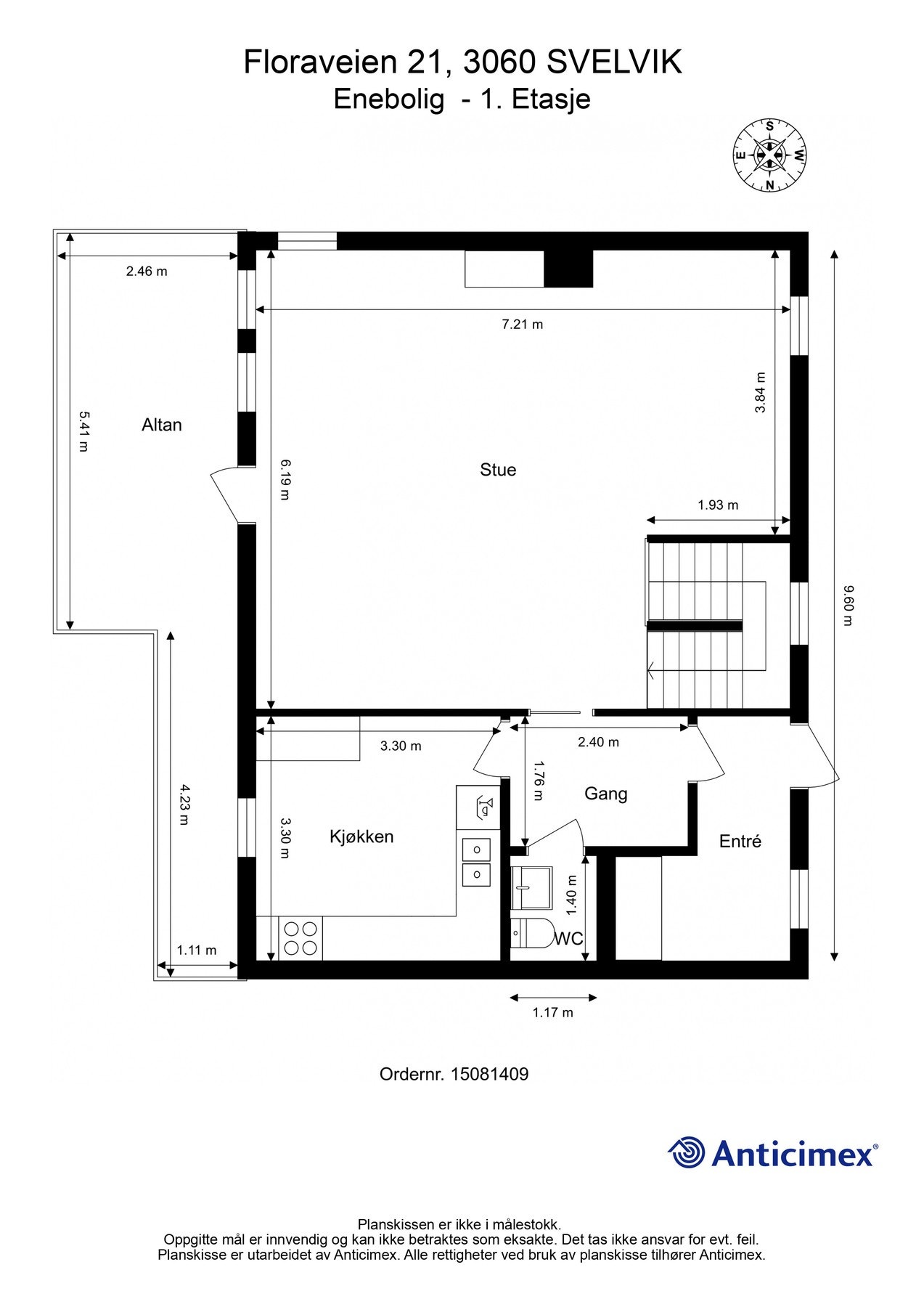 Plantegning 1. etasje. Galleribilde