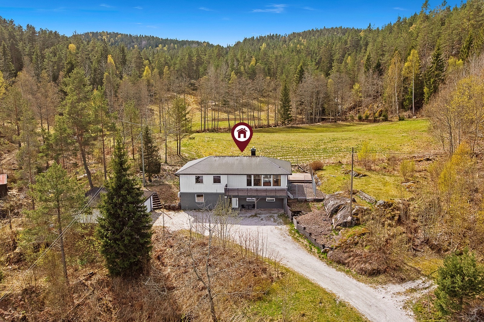 Velkommen til Drangedalsveien 441! Foto: Dag Frogner / Boligfotograf1. Galleribilde