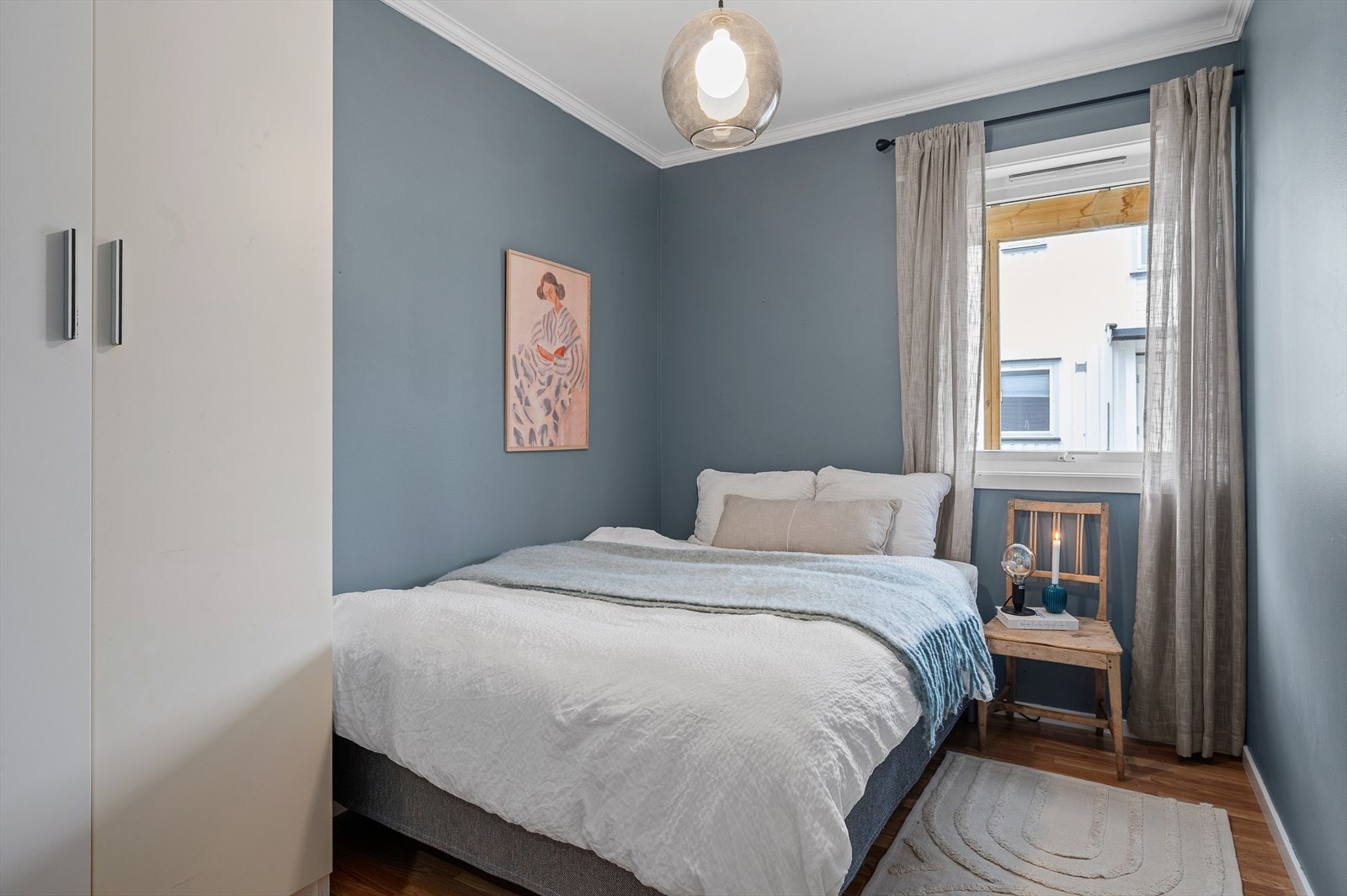 Det første av rommene måler 7,5 m² og kan egne seg godt som barnerom, gjesterom eller hjemmekontor. Galleribilde