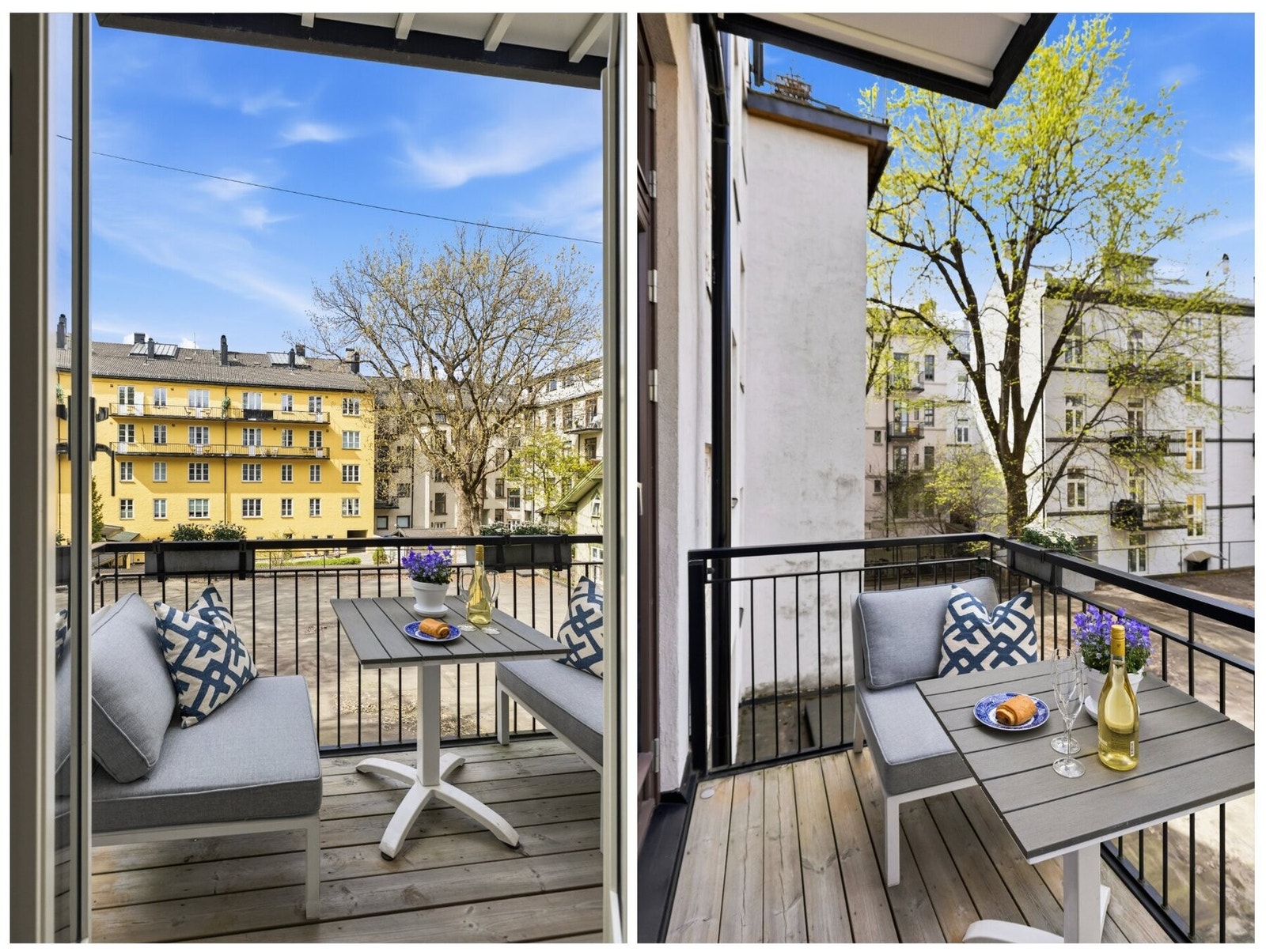 Balkongen er oppmålt til ca. 4 m². Galleribilde