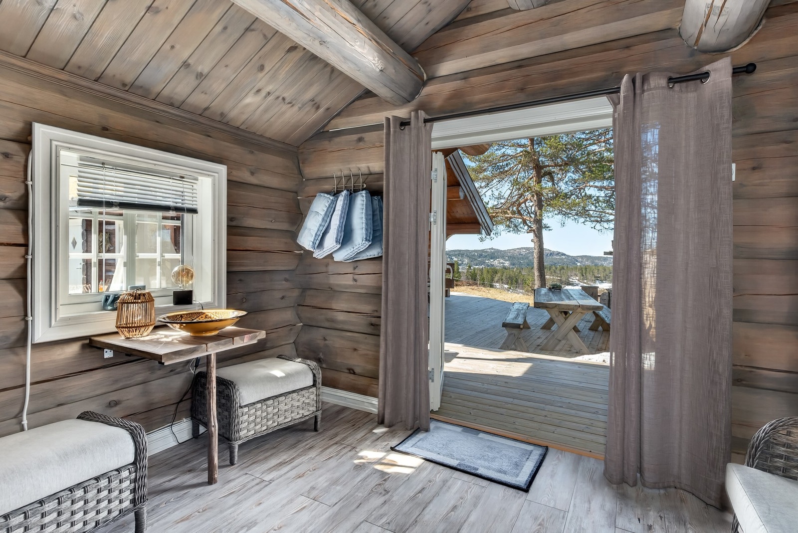 Annekset med god plass og 4 sengeplasser. Galleribilde
