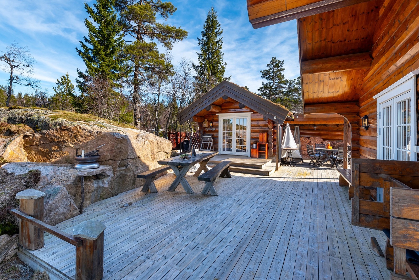 Herlig opparbeidet uteområde. Galleribilde