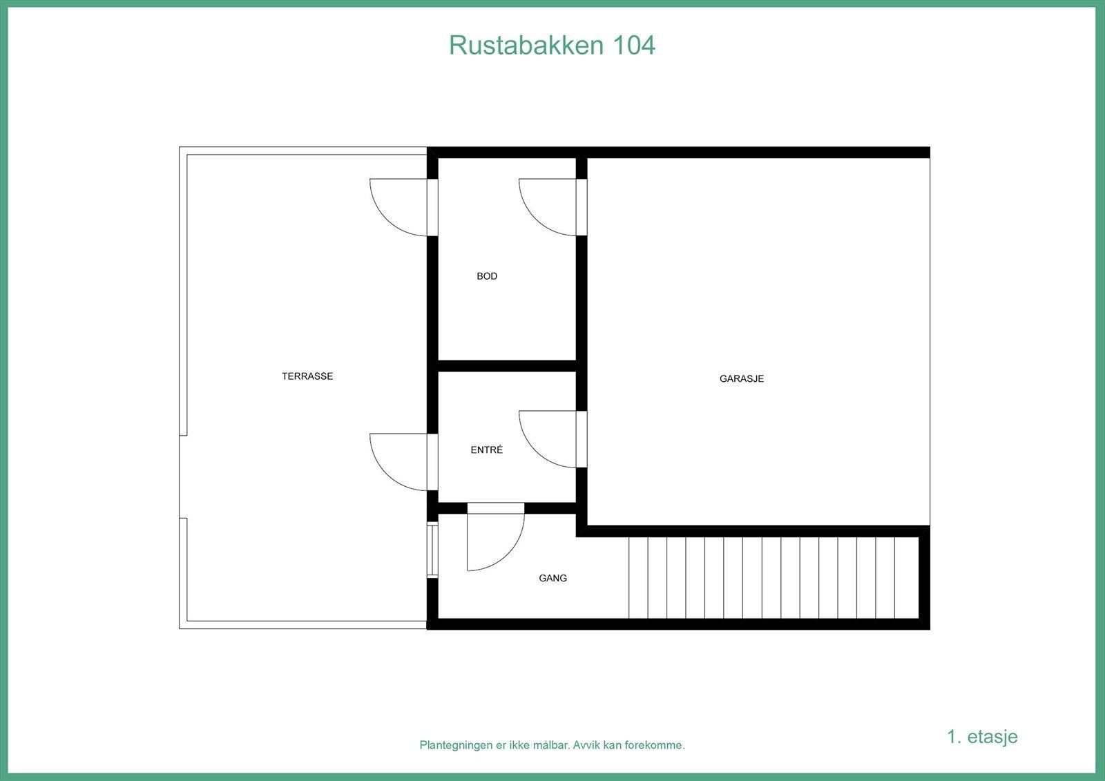 Plantegning underetasje Galleribilde