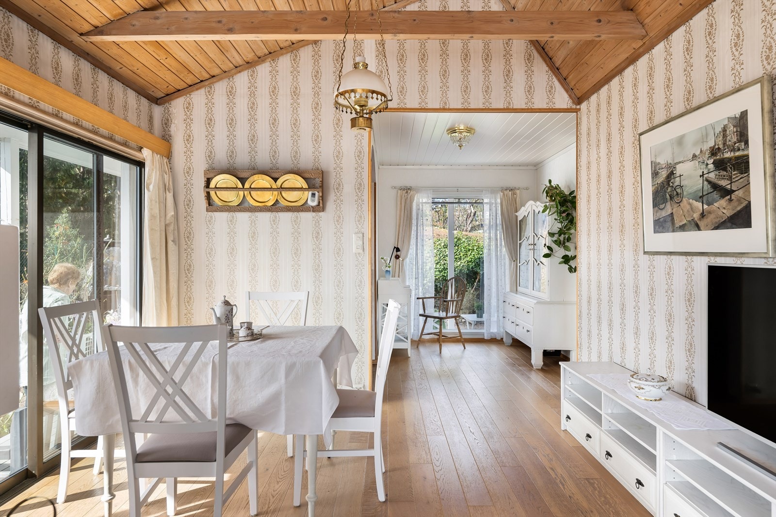 Stuen er et flott rom på ca. 43 kvm. Galleribilde
