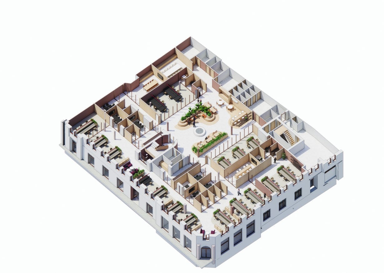 Mulig planløsning 2. etg 3D Galleribilde