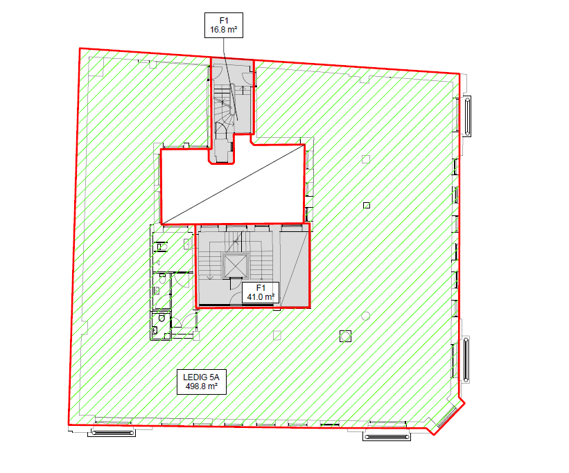 Kirkegata 5 - Arealplan Galleribilde