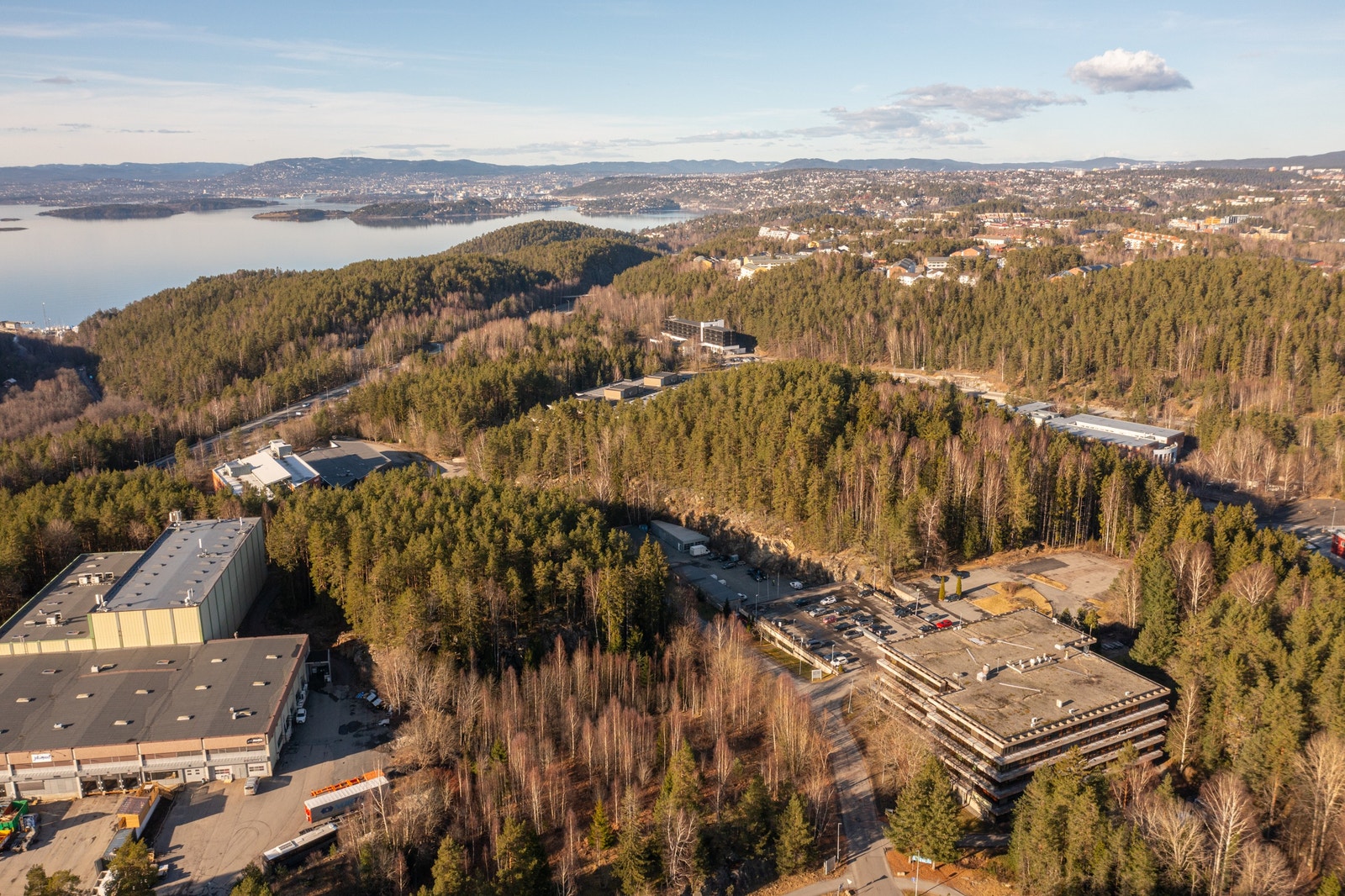 Dronebilde Galleribilde