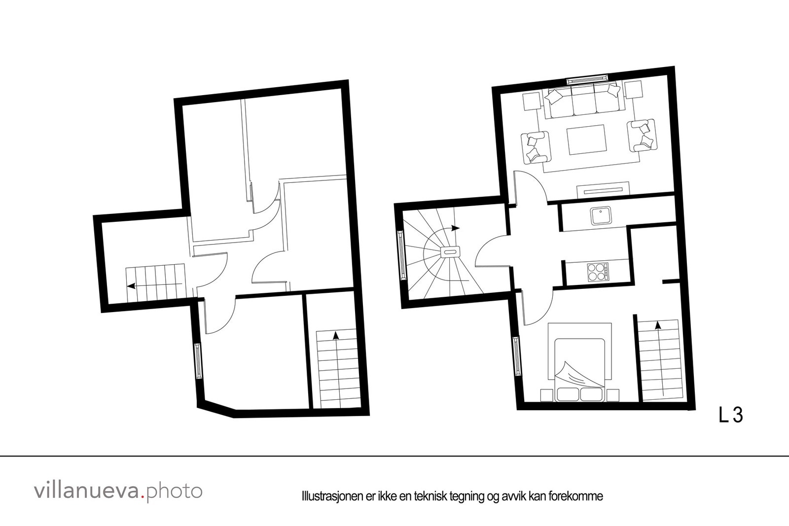 Plantegning andel 3. Galleribilde