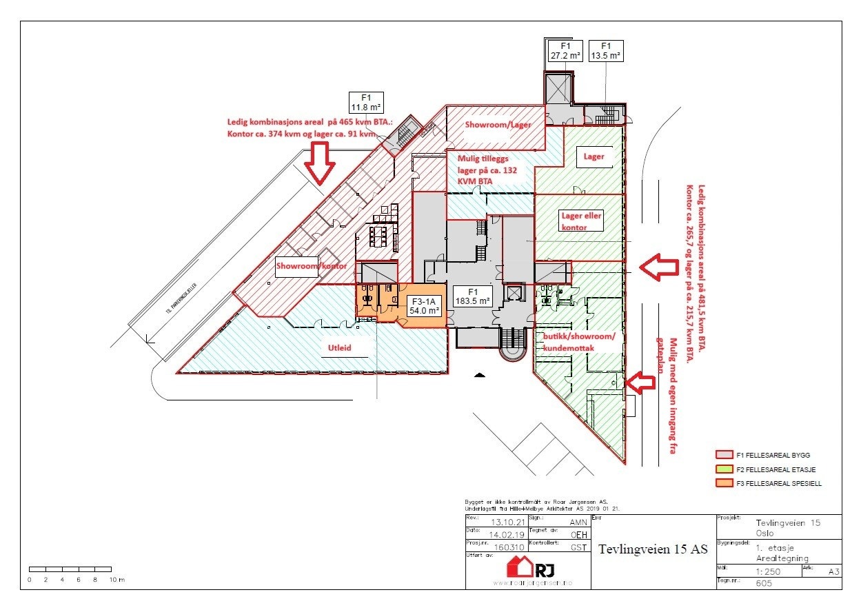 Plantegning 1.etg. Galleribilde