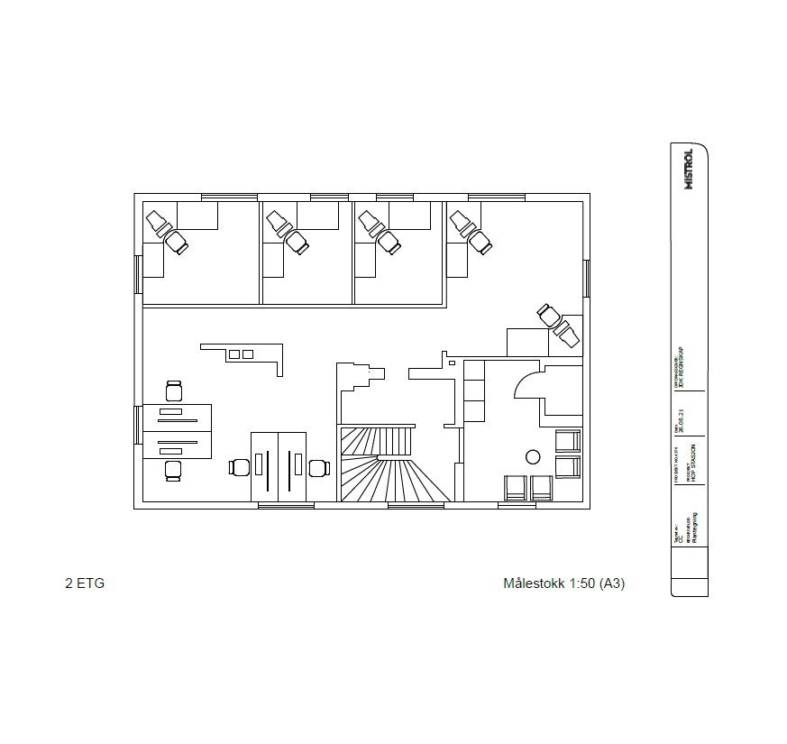 2.etg. Dagens situasjon kan avvike fra godkjente tegninger og offentlige planer.
