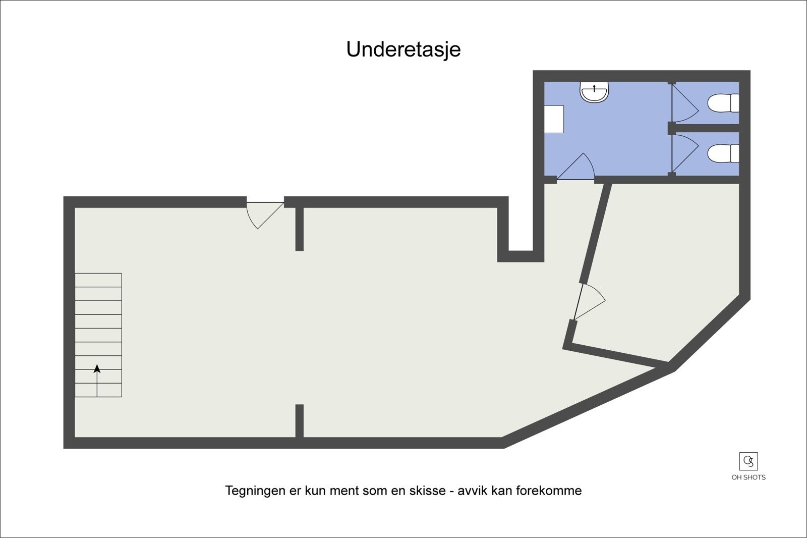 Plantegning underetasje Galleribilde