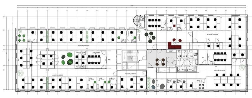 Eksempel på romplan nybygg Galleribilde