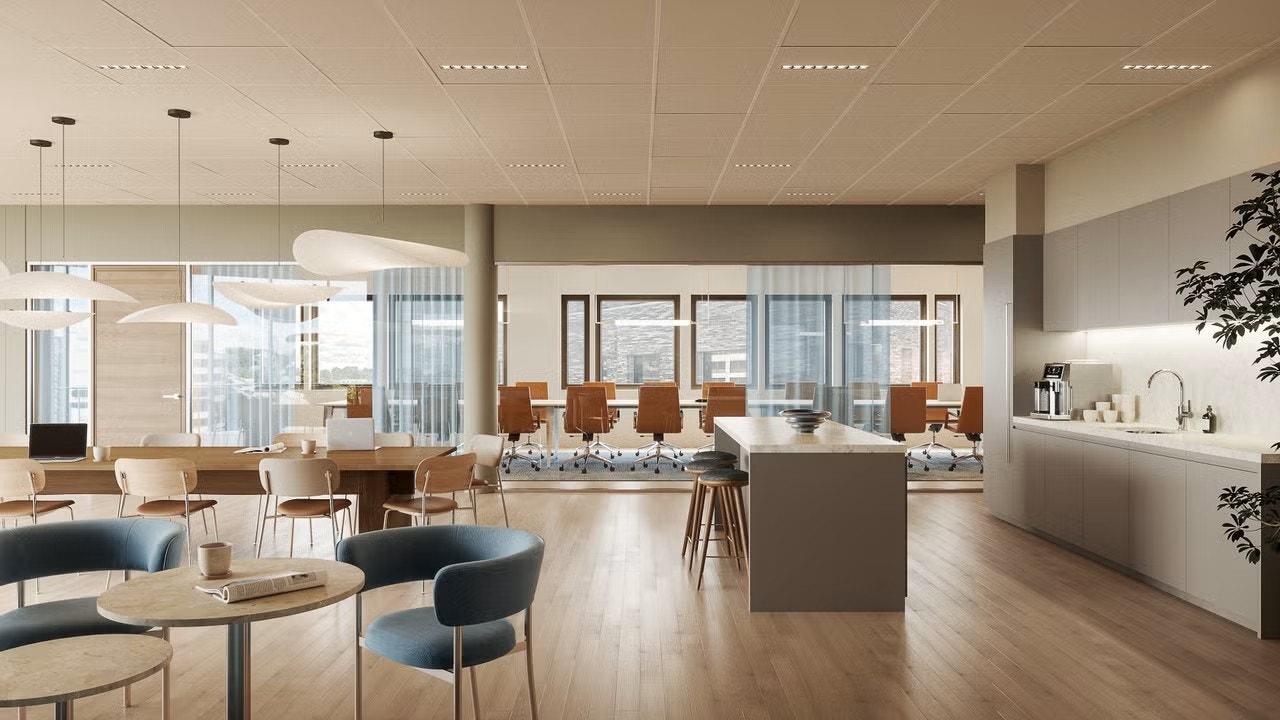 De ledige lokalene i 2.etg vil få gjennomgående gode kvaliteter og vil fremstå som nye Galleribilde