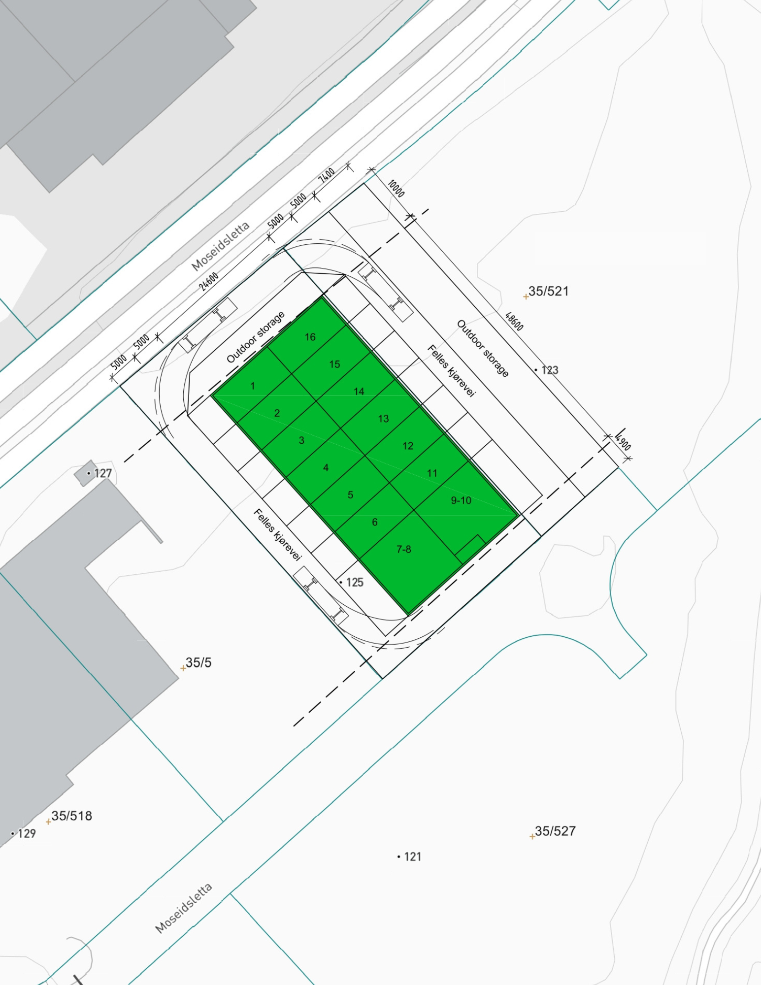 Situasjonskart Moseidsletta 125 - Forus Galleribilde