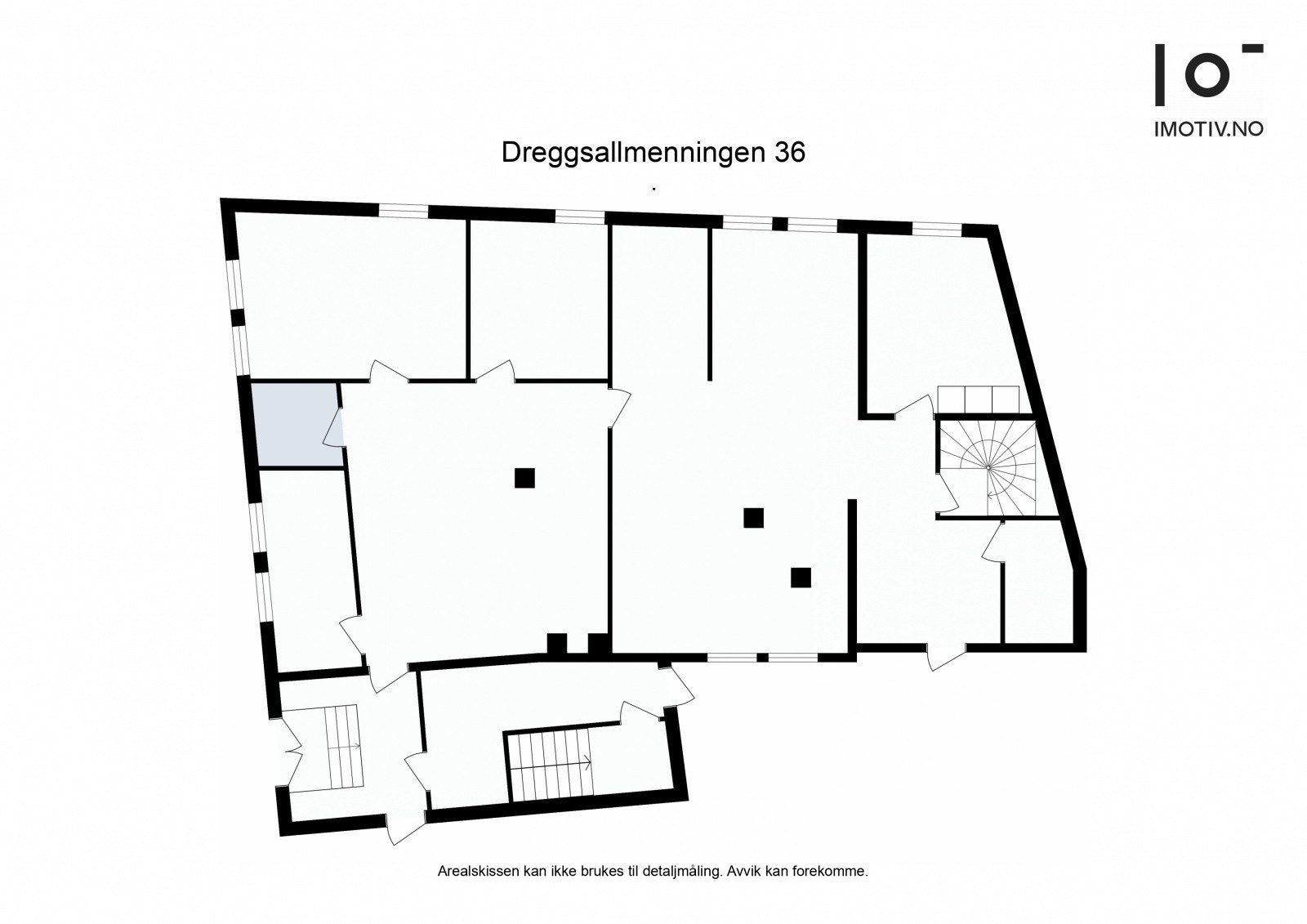 Planskissen illustrerer dagens planløsning. Det tas forbehold om avvik. Galleribilde