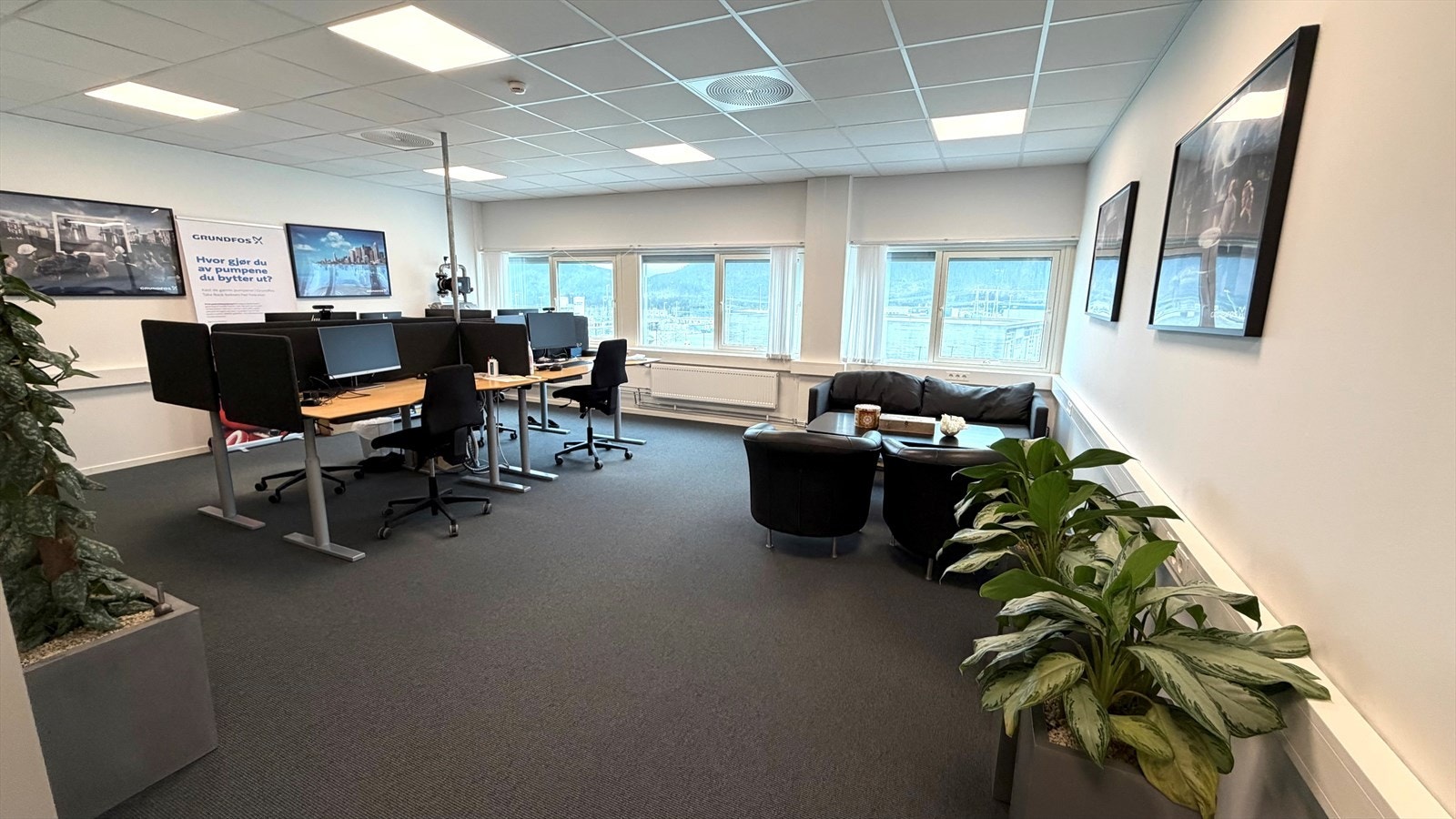 Grundfos kontor, ca. 130 kvm BTA. Totalt 252,5 kvm BTA Galleribilde