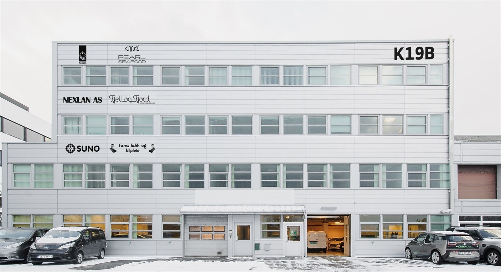 God profilering på fasade. Galleribilde