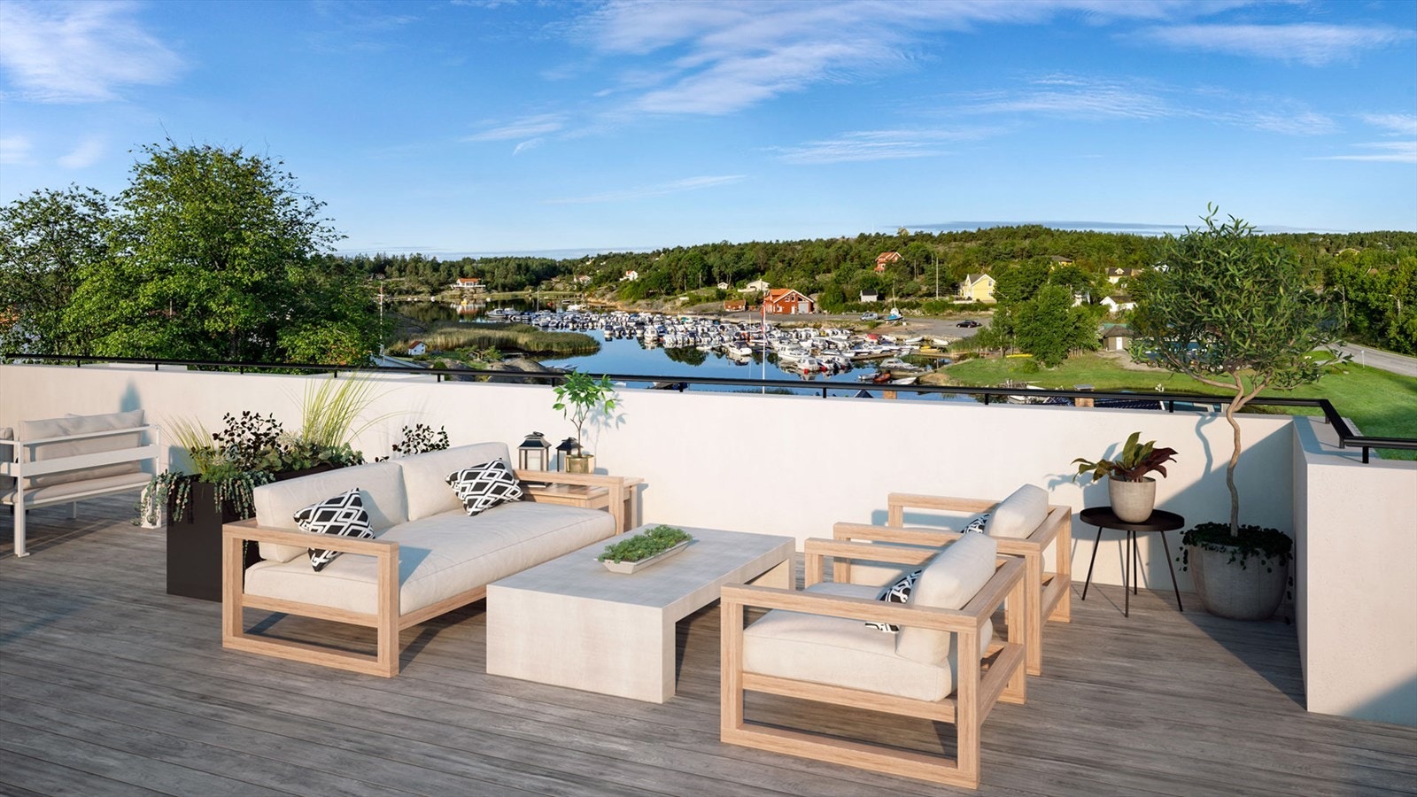 Illustrasjon takterrasse Galleribilde