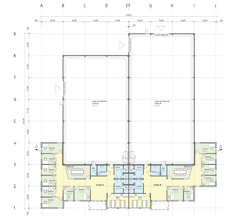 Plantegning Galleribilde