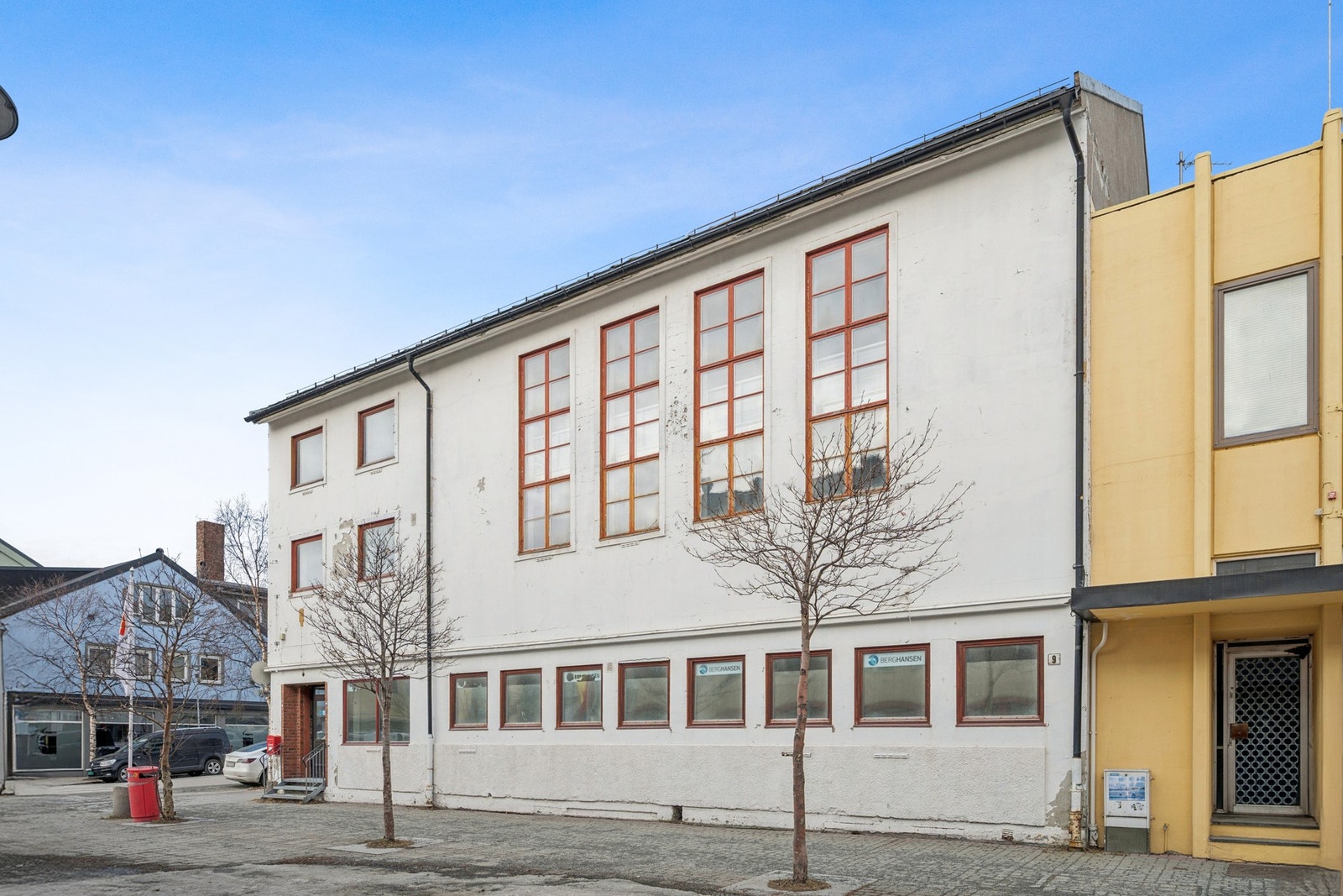 Fasade sett fra gågata Galleribilde