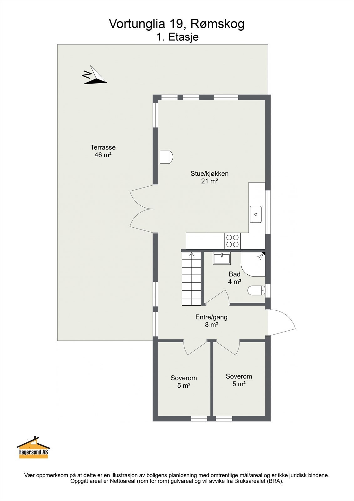 Hytta har tradisjonelle materialvalg og praktisk planløsning med alt du trenger på ett plan, samt et loft med bod og to innredede rom. Galleribilde