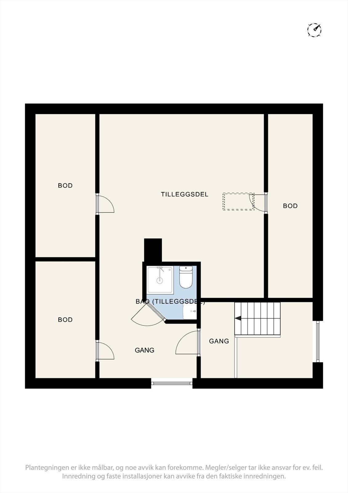 Plantegning loft Galleribilde