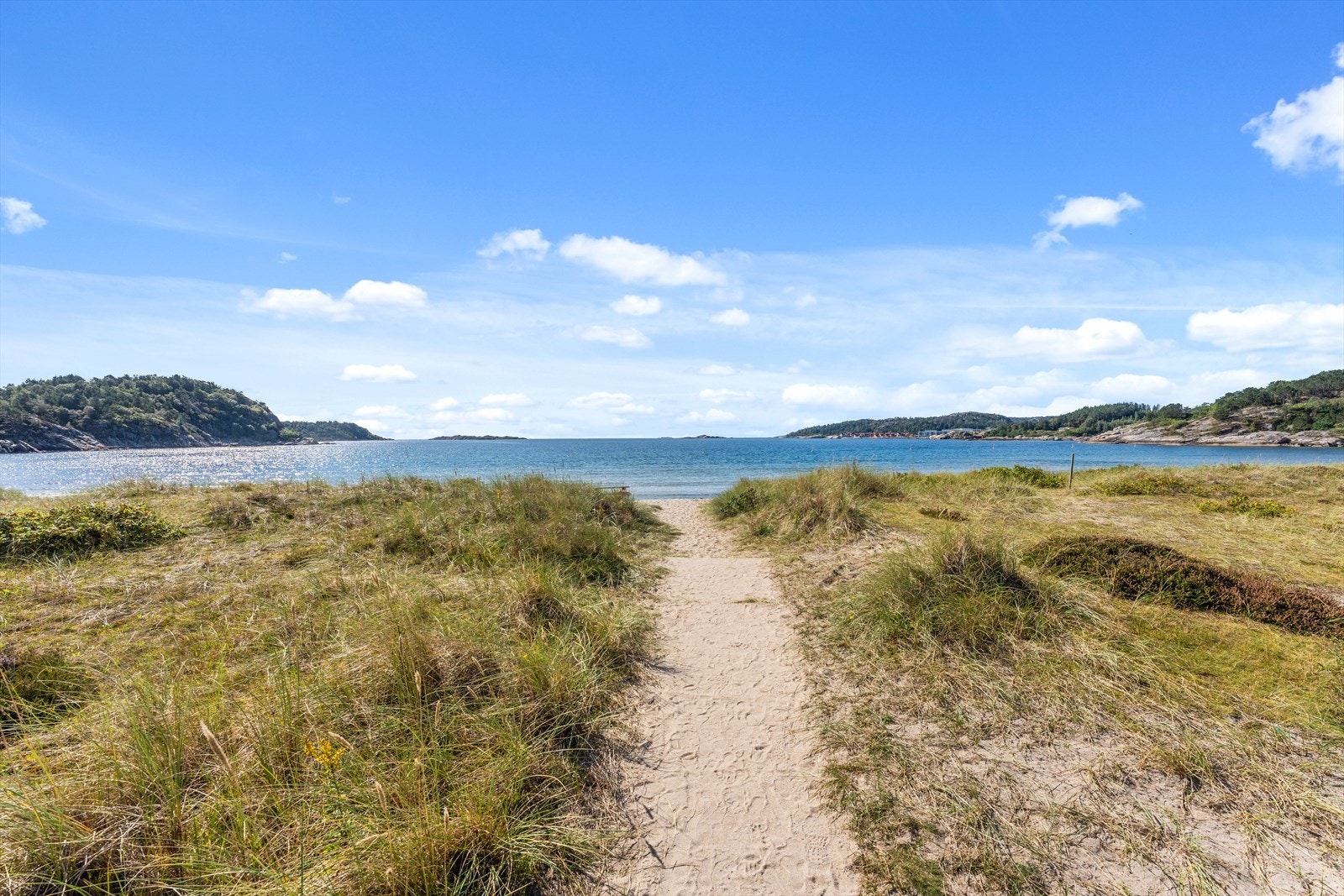 Sandstrand like ved Galleribilde
