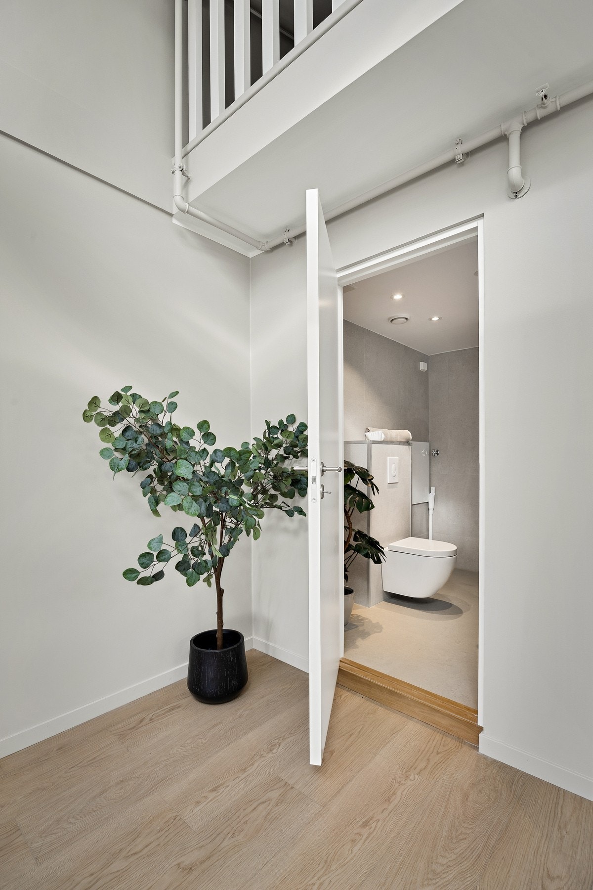 Adkomst til bad fra stue. Galleribilde