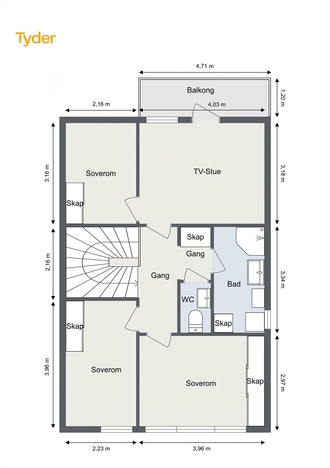 Planskisse 2.etasje Galleribilde