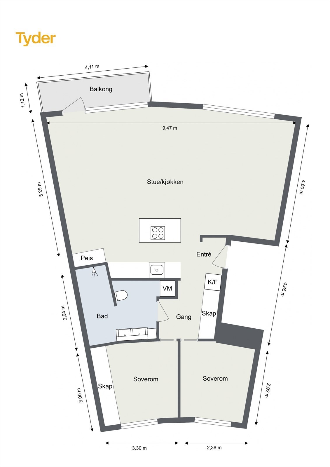 Planskisse. Galleribilde