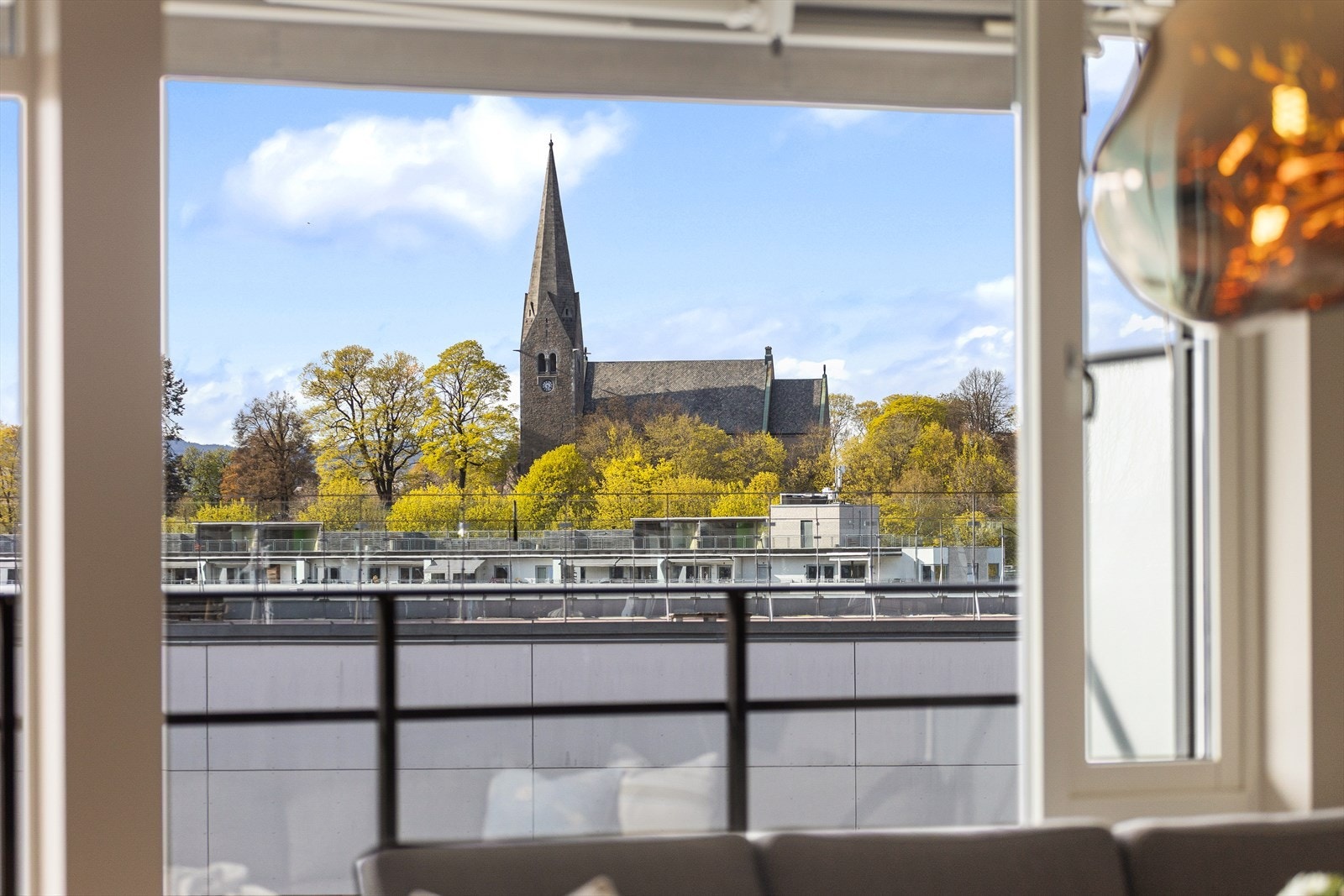 Flott utsikt fra leiligheten. Galleribilde