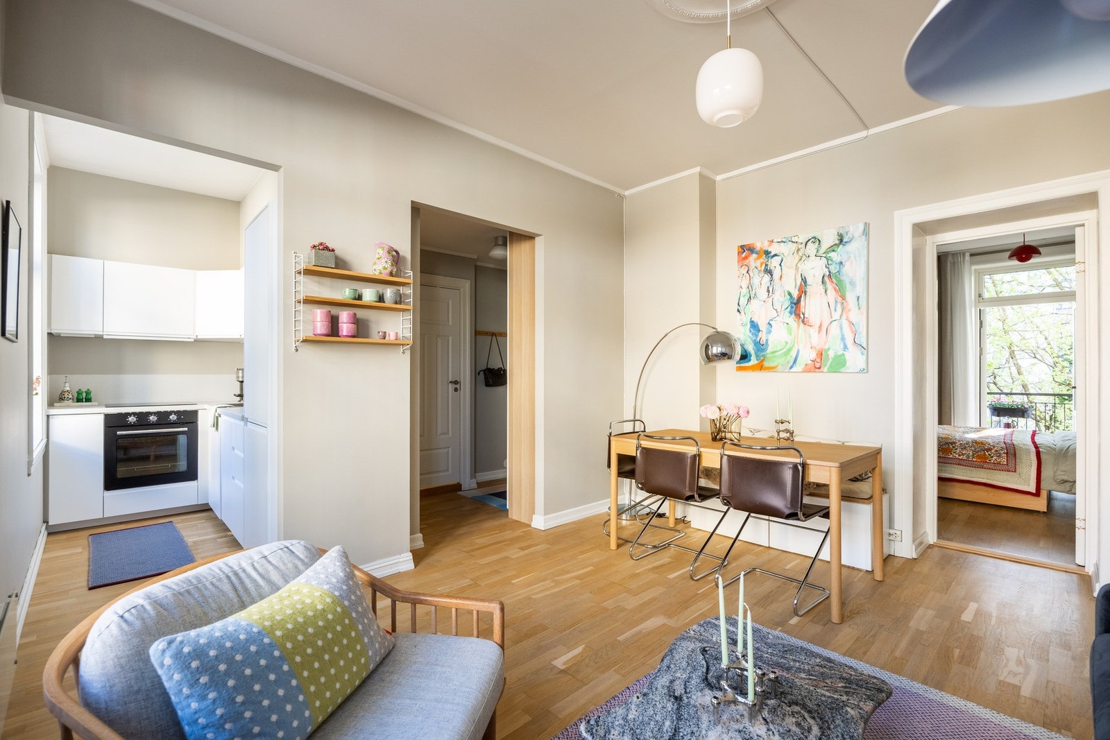 En ideell planløsning med gode innredningsmuligheter Galleribilde
