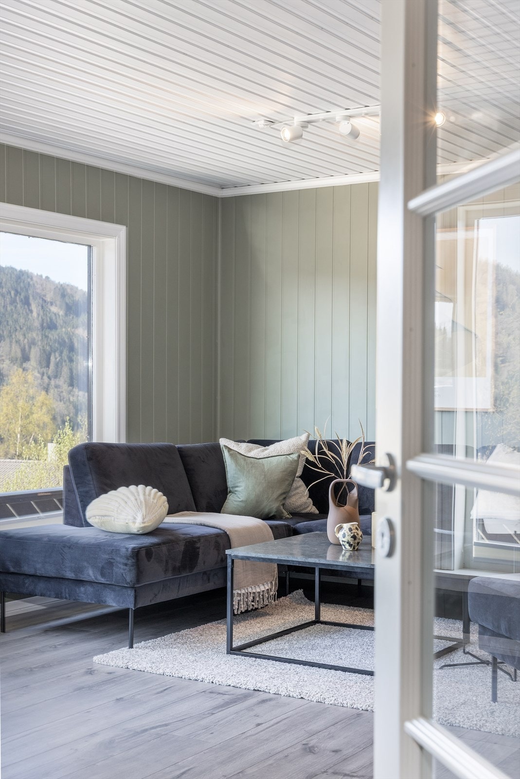 Glassdør inn til den fine stuen Galleribilde