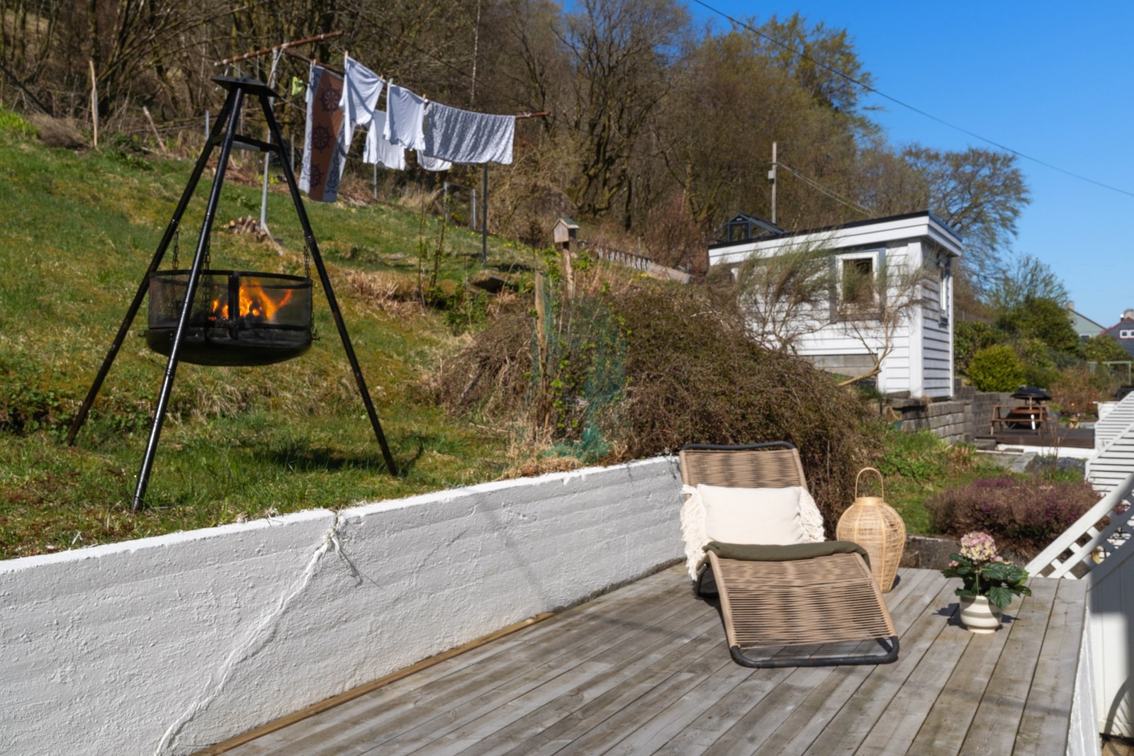 Terrassen ble bygget i 2021. Galleribilde