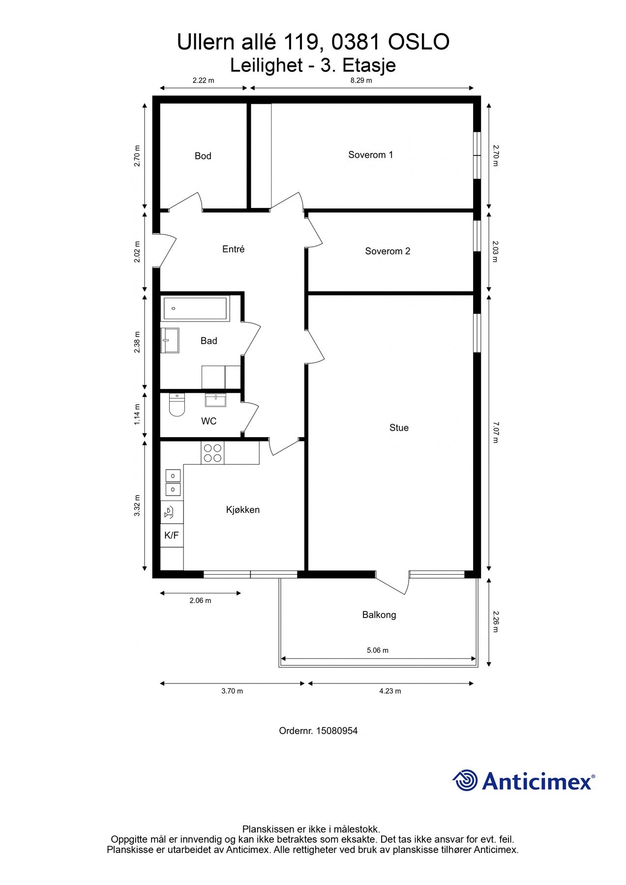 Planskisse Galleribilde