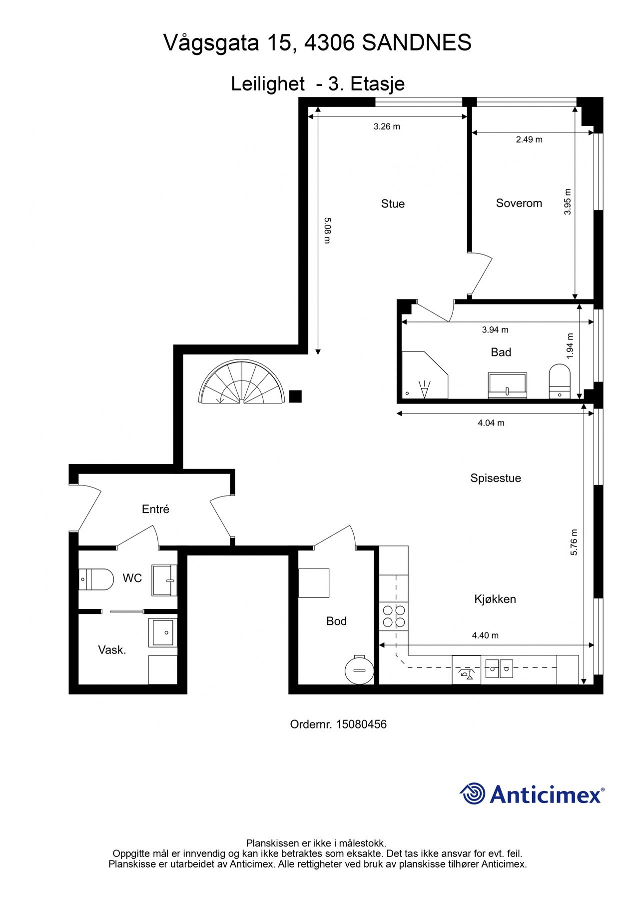 3 etasje - plantegning Galleribilde