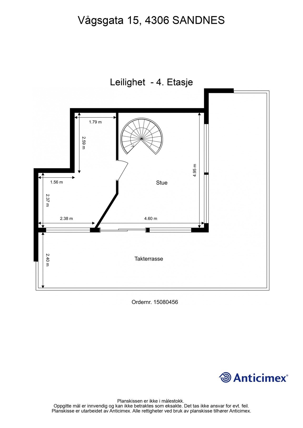 4 etasje - plantegning Galleribilde