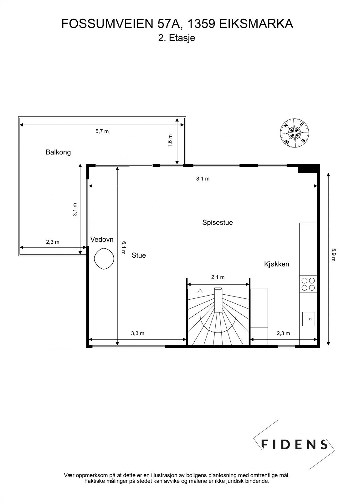 Plantegning 2. etasje. Galleribilde