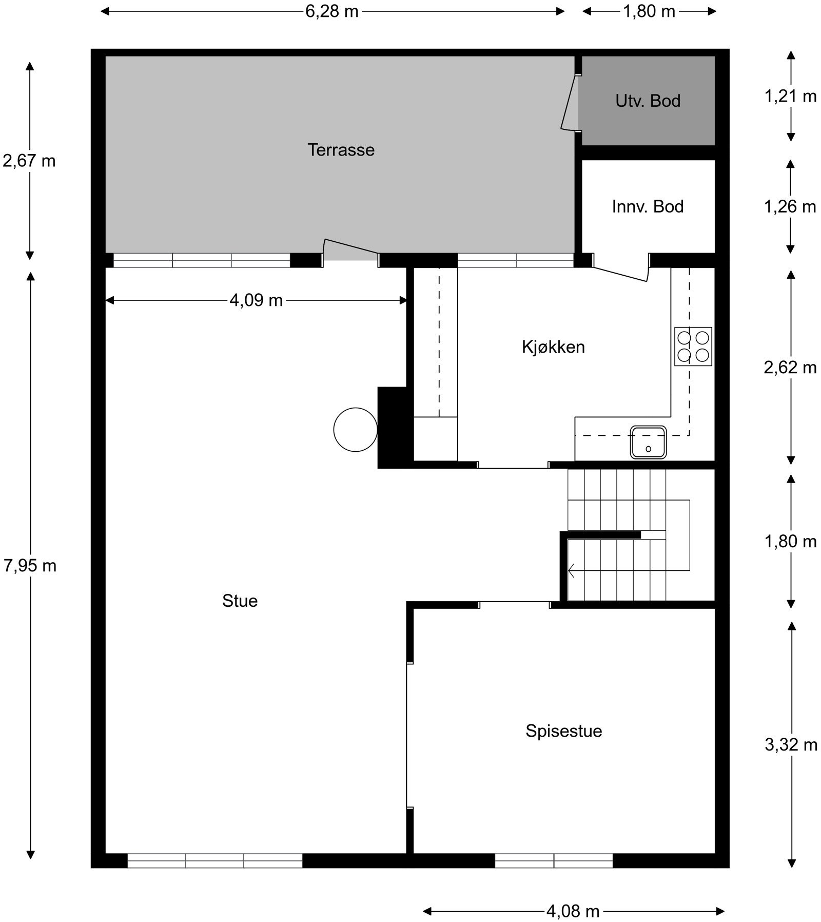 Plantegning 2.etg. Galleribilde