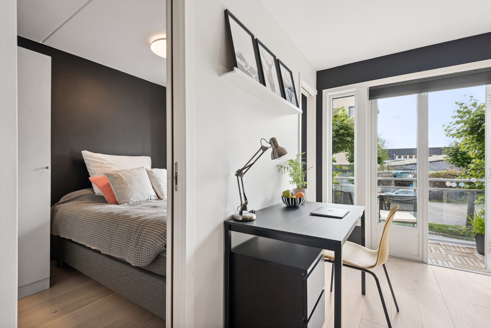 For best mulig arealutnyttelse er det adkomst til soverommet på to sider Galleribilde