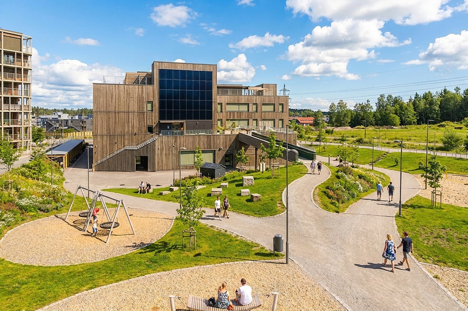 Det samme gjør Magasinparken ungdomsskole. Galleribilde