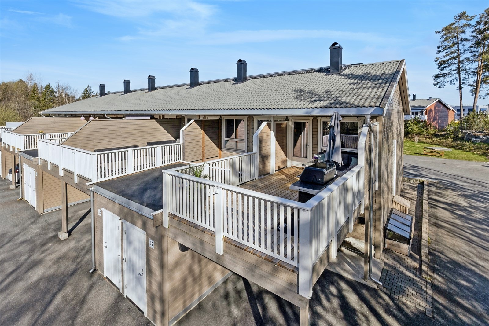 Terrassen er på ca. 21 m². Galleribilde