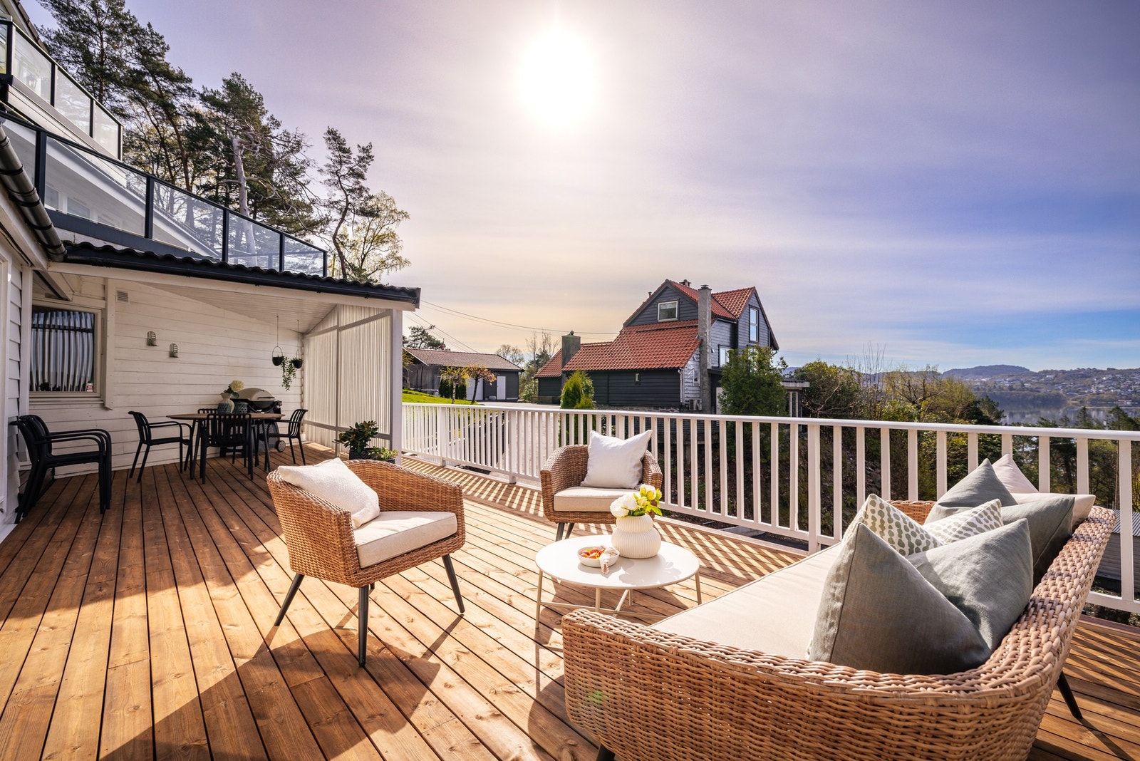 - Terrassene er nylig oppgradert i 2025 med ny membran og nye dekker - Galleribilde