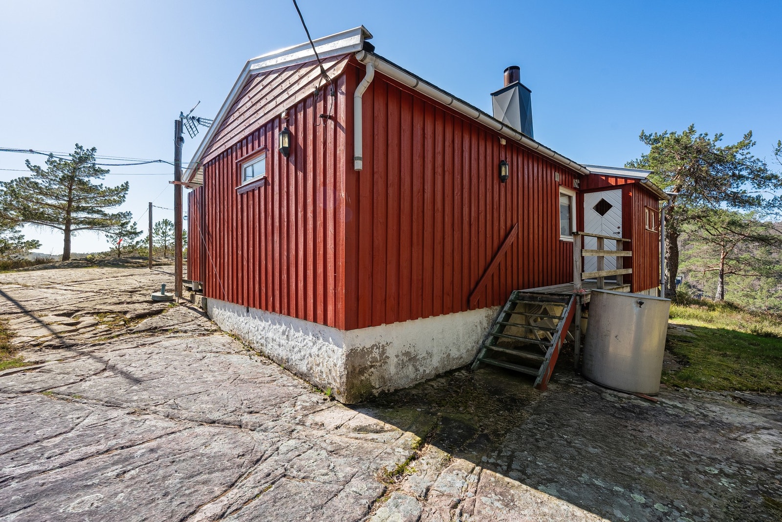 Fra inngangspartiet til hytten Galleribilde