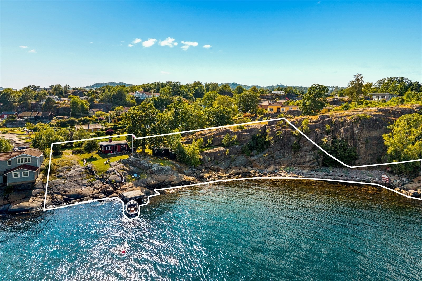 Velkommen til Hagaløkka 122! Illustrativ tomtegrense. Foto: Karl Filip Kronstad Galleribilde